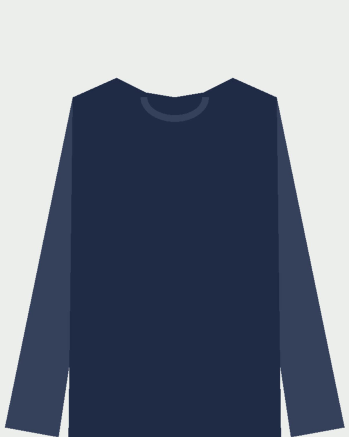Fleece Crewneck Sweatshirt in Navy, fabric detail