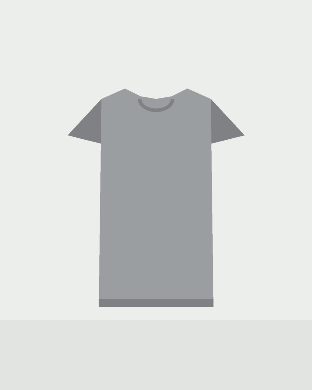 Heavyweight Pocket Tee in Heather Grey, front
